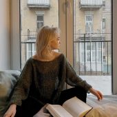 Fluffy Mohair Knit Sweater: Powder Hue Oversized Jumper