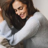 Handmade Mohair Knit Cardigan: Cozy Lightweight Sweater