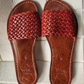 Handwoven Leather Moroccan Sandals For Women – Terracotta Braided Slide Flats – Artisan Summer Shoes 37 To 42 – Handmade Real Leather Slides