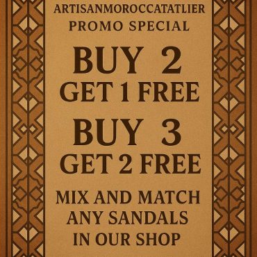 Moroccan Leather Sandals For Men – Handmade Brown Slip-on Summer Gift Shoes