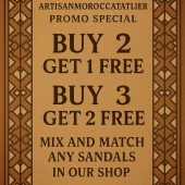 Handmade Moroccan Leather Babouche Slippers – Traditional Artisan House Shoes – Natural Orange Mule Flats – Soft Sole Indoor Shoes For Men