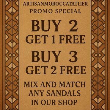 Handmade Moroccan Leather Sandals For Women – Vrai Cuir Marrakech – Colorful Woven Strap – Boho Summer Slides – Artisan Leather Shoes