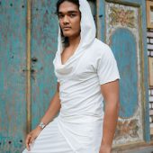 Rauha Bamboo Cowl Neck Hoodie: Ninja Jedi Inspired