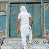 Rauha Bamboo Cowl Neck Hoodie: Ninja Jedi Inspired