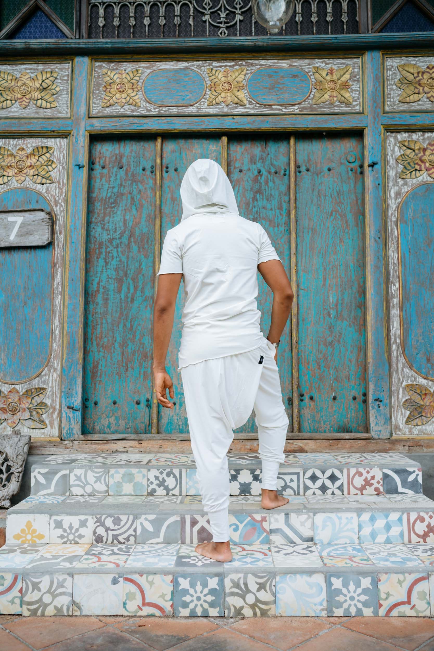 Rauha Bamboo Cowl Neck Hoodie: Ninja Jedi Inspired