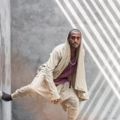 Men's Jedi Style Cotton Hoodie: Burning Man Robe