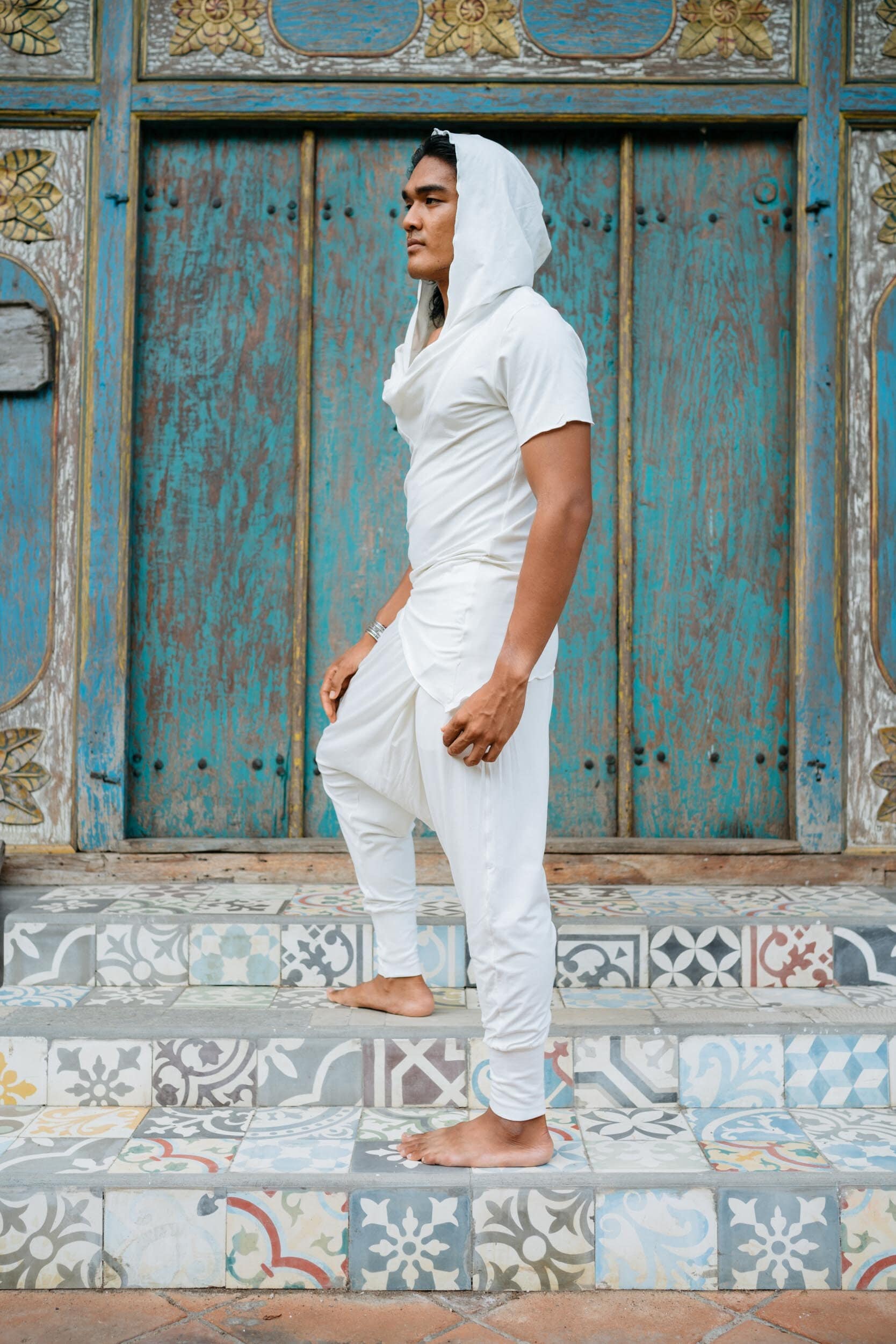 Rauha Bamboo Cowl Neck Hoodie: Ninja Jedi Inspired