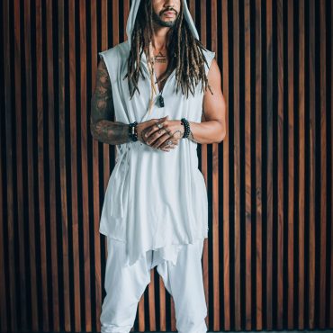 Bamboo Hooded Kimono Robe: Jedi Cosplay Yoga Festival