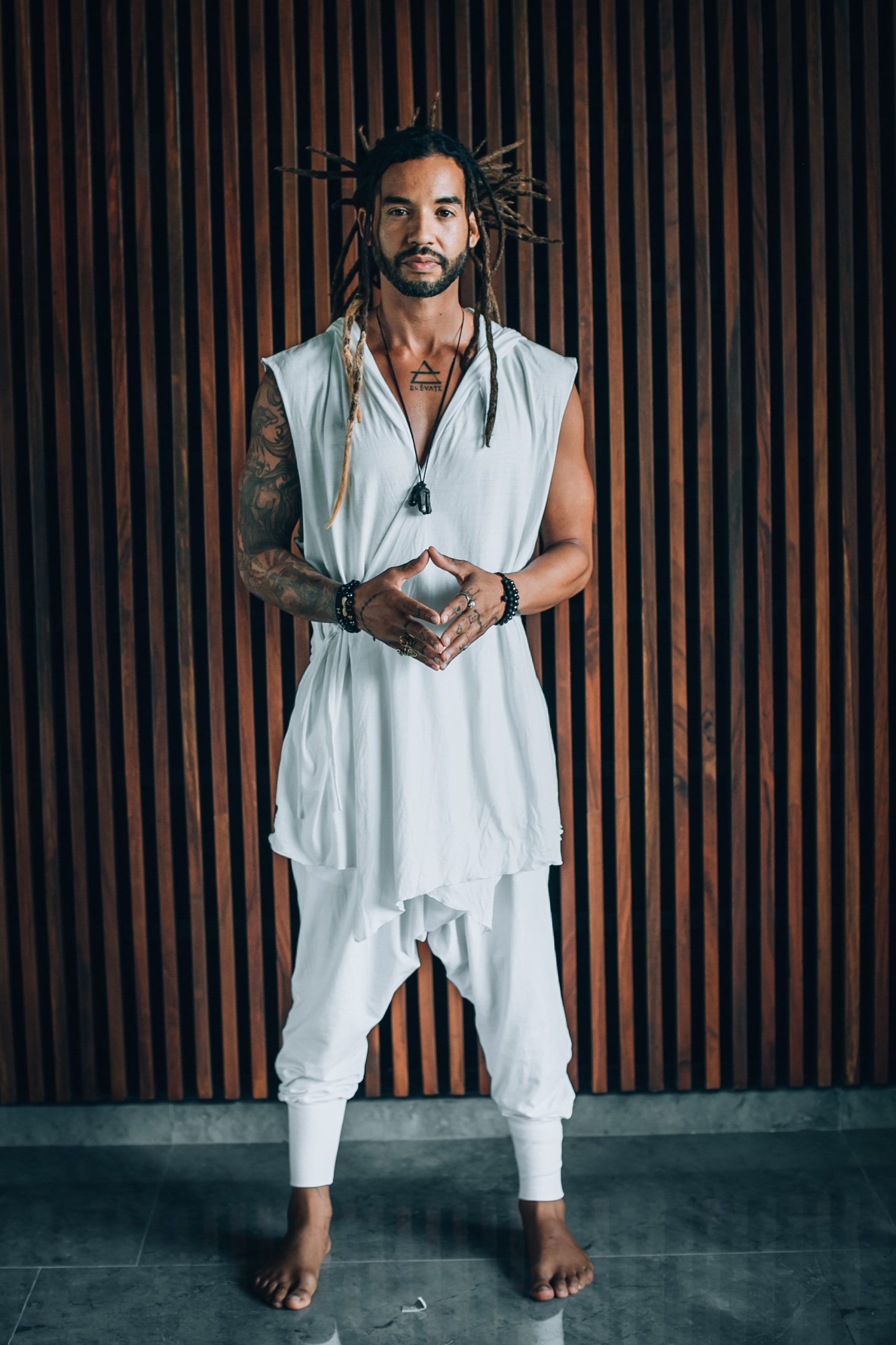 Bamboo Hooded Kimono Robe: Jedi Cosplay Yoga Festival