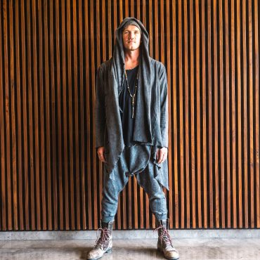 Stonewashed Grey Jedi Hoodie: Cotton Festival Robe