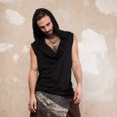 Nomad Bamboo Sleeveless Desert Hoodie Jedi Top Bohemian