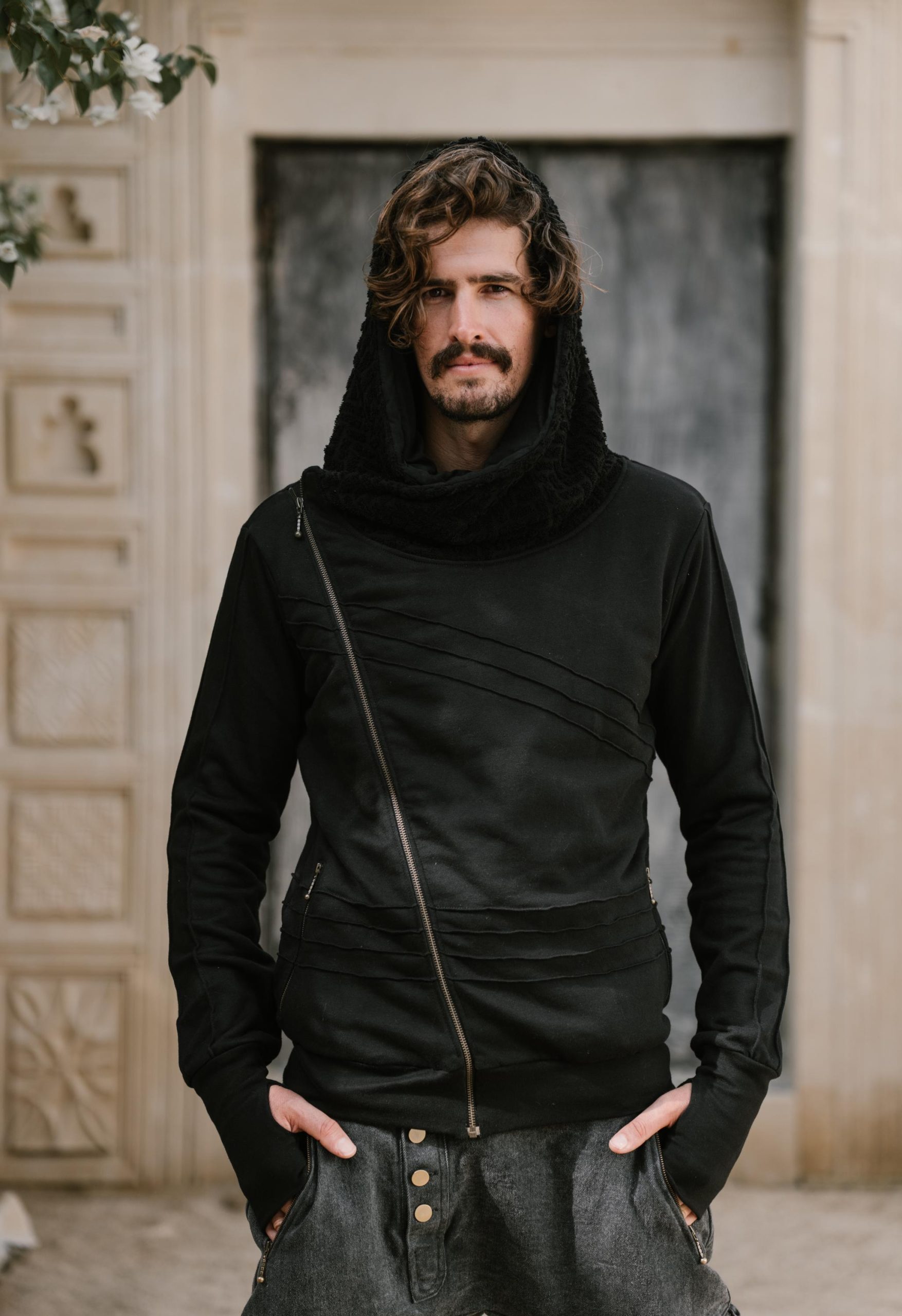 Asymmetrical Zipper Hoodie: Soft Cotton Fleece Streetwear