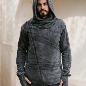 Asymmetrical Zipper Hoodie: Soft Cotton Fleece Streetwear