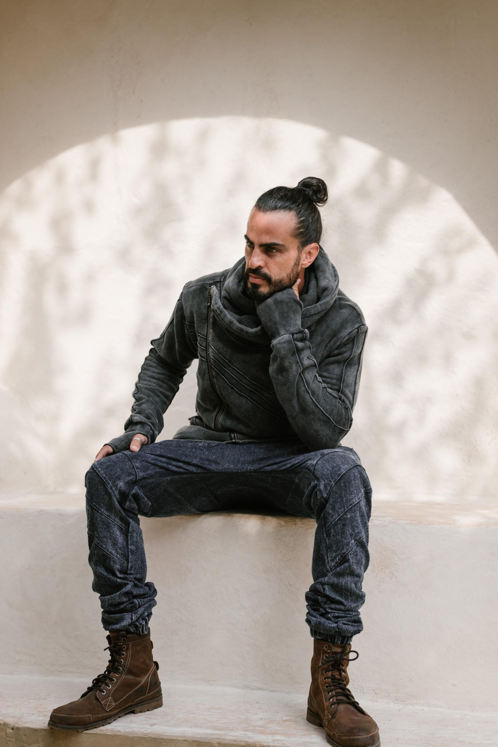 Asymmetrical Zipper Hoodie: Soft Cotton Fleece Streetwear