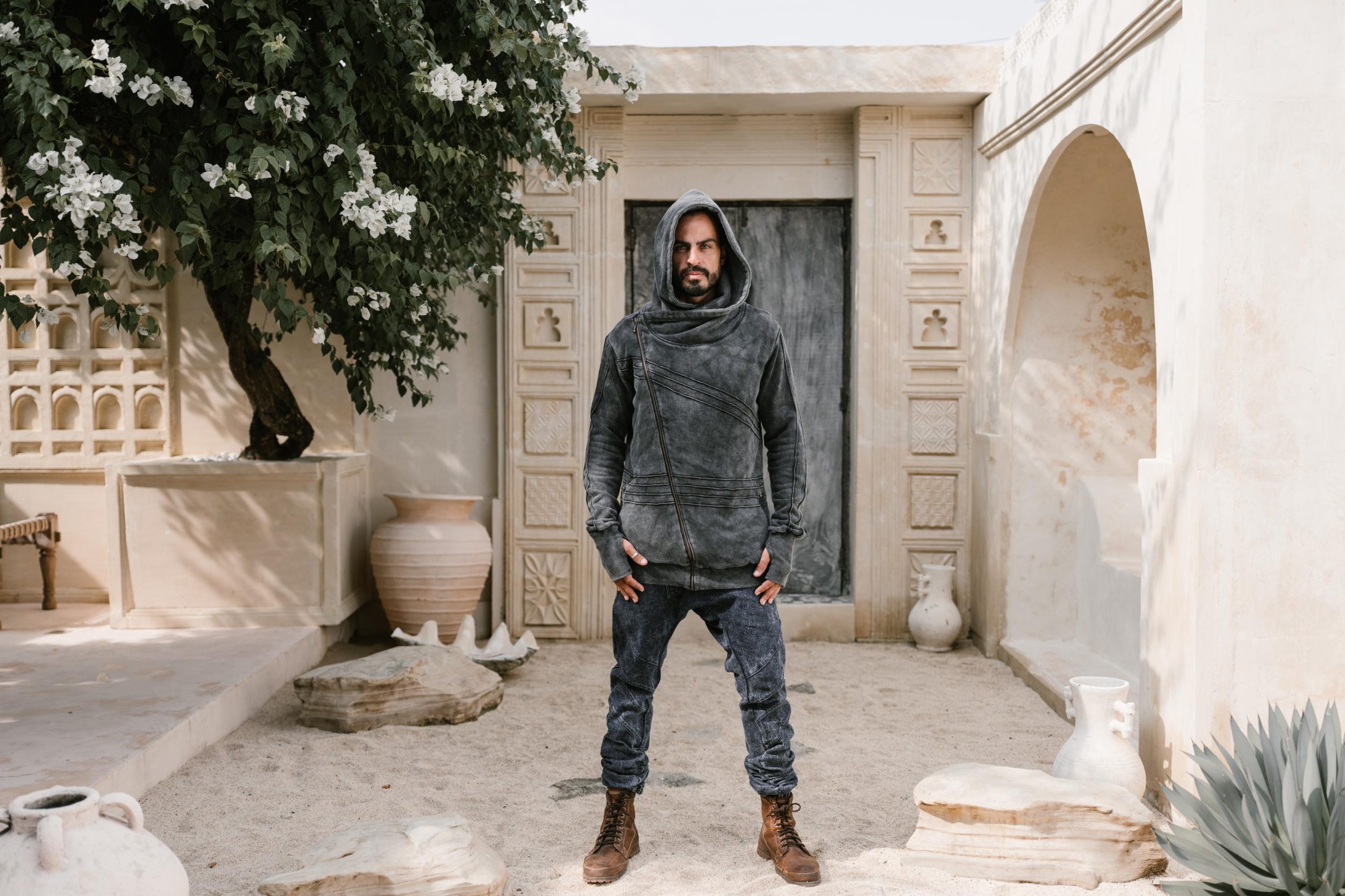 Asymmetrical Zipper Hoodie: Soft Cotton Fleece Streetwear